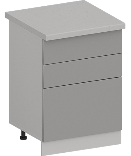 Кухня Модуль ШН3Я 600 Графит / Лайт Грей