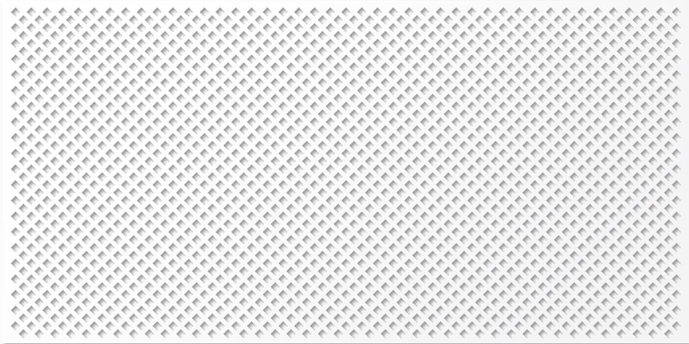 Панель декоративная перфорированная (без рамки) Глория, 812*512, Белый