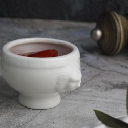 Соусник 50 мл Горшочек d 6,8 см круглый белый фарфор P.L. Proff Cuisine [6]