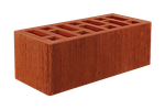 Кирпич лицевой Красный, Бархат, 1,4NF 250х120х88 мм