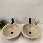 Раковина из мрамора ПАРА! Drum Cream Marmo DM-62888 45*45*16 105