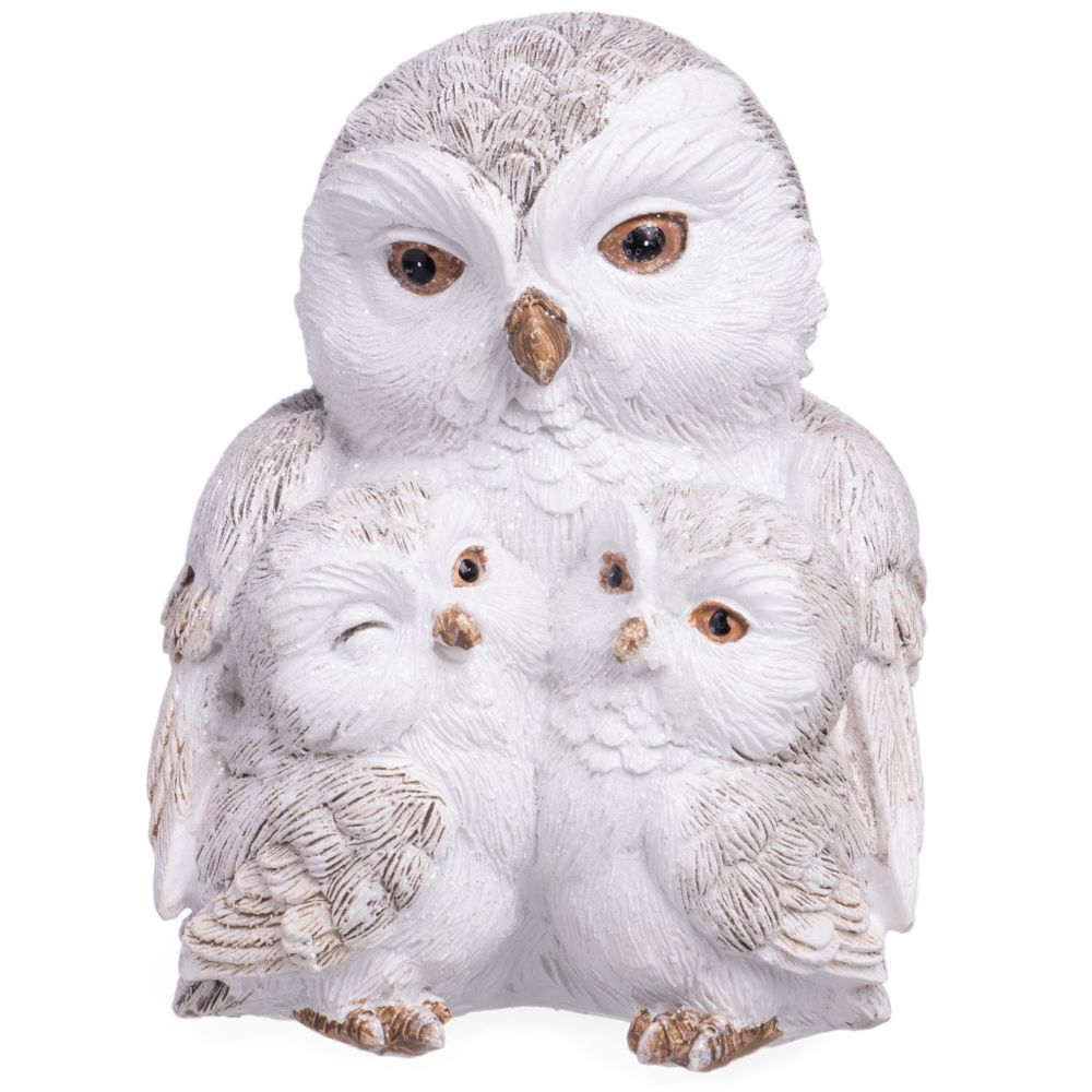 СТАТУЭТКА "СОВА С СОВЯТАМИ" 8Х7Х8,5 СМ
