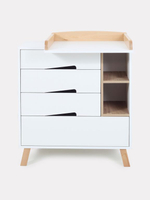 Комод пеленальный Rant Lago Pro 800/4 с органайзером Cloud white