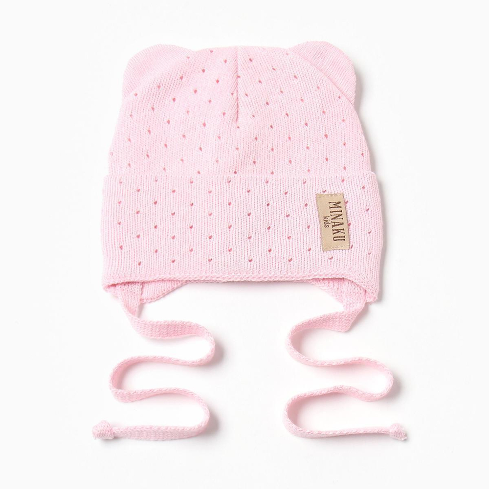 Шапка детская, р. 42-44, цвет нежно-розовый 9943024 (MINAKU)