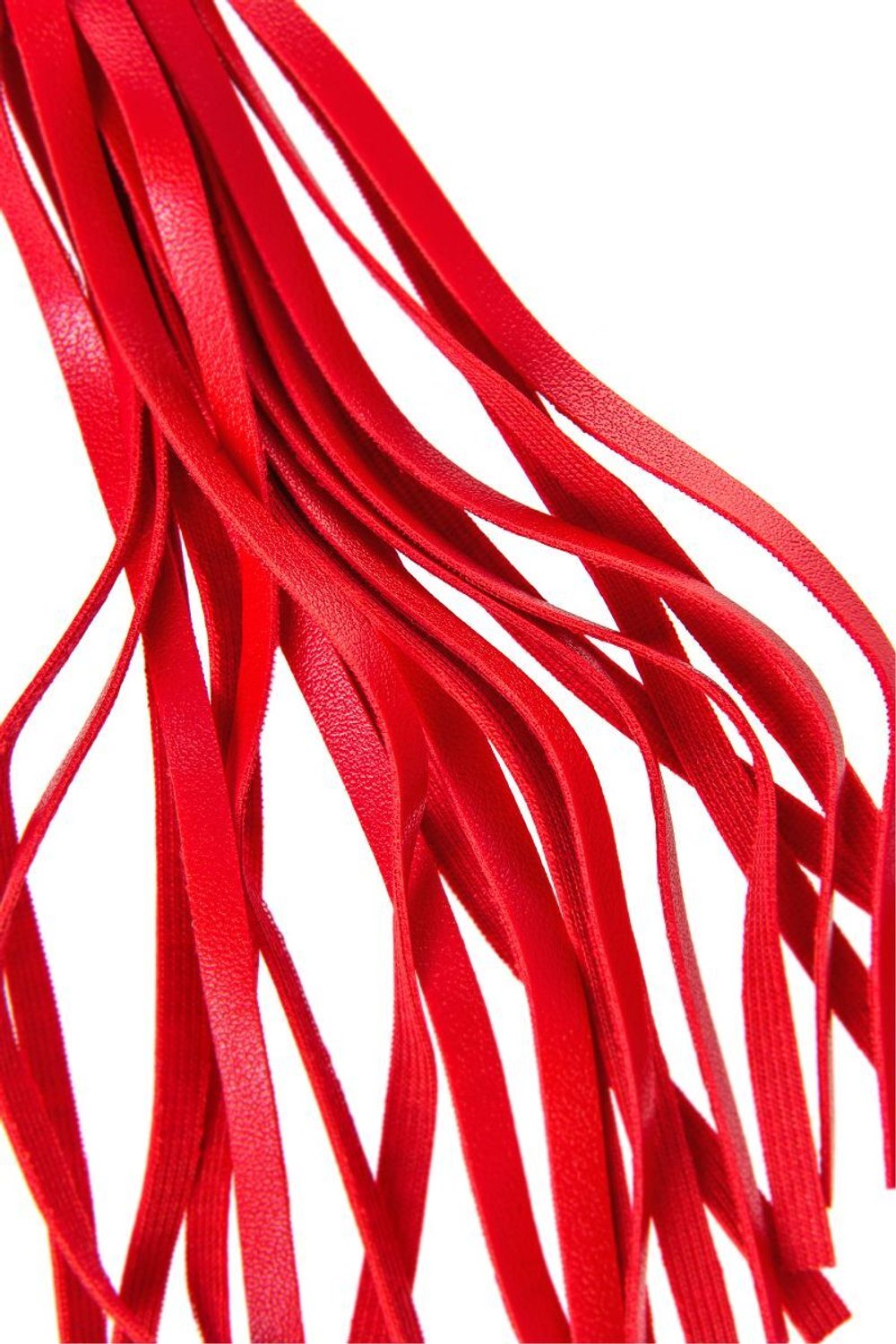 Красно-черный флоггер Anonymo - 28 см. (Цвет: красный с черным)