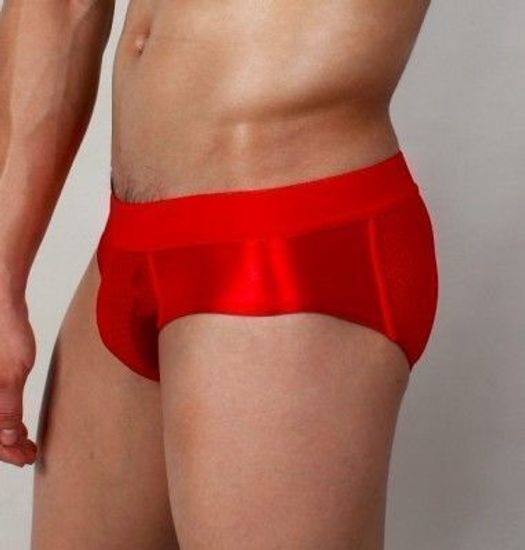 Мужские трусы брифы красные Superbody Red Briefs