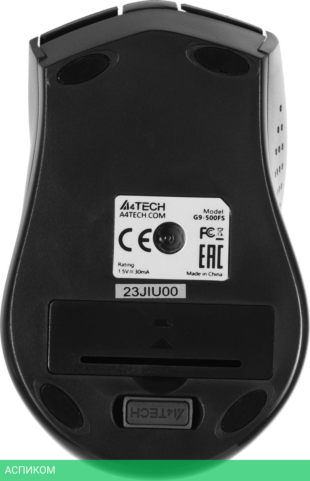 Мышь A4Tech V-Track черный (G9-500FS)