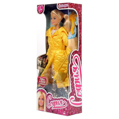 Кукла тип Модель София 29см, руки и ноги сгиб, зимняя одежда, с аксесс. коробка 66001-W8-S-BB (Карапуз)