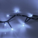 Гирлянда для дома НИТЬ «Твинкл Лайт» 3 м 100 ламп LED, черн.пров, 8 реж, IP-20. Белый (возможность соединения)