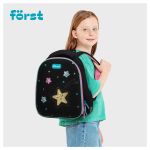 Ранец Först F-Top облегченный "Stars" 36*28*15см, 2 отделения, 2 кармана, анатомическая спинка