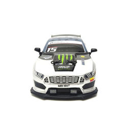 Радиоуправляемая машина для дрифта HB Ford Mustang (4WD, свет, пар, акб, 1:16) - SC16A05-1 бело-голубой