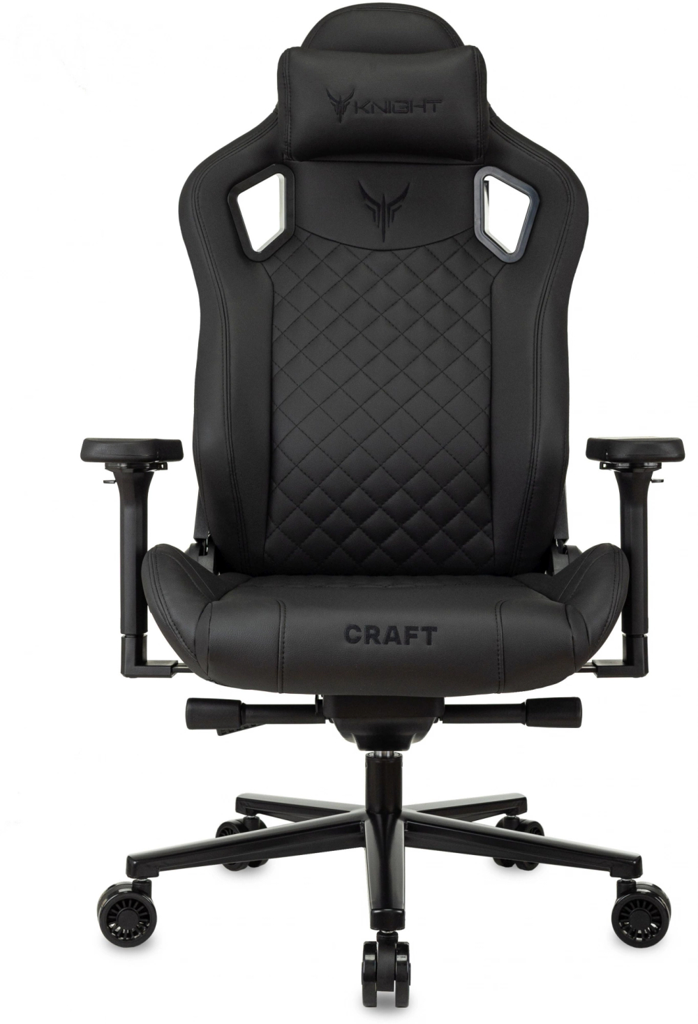 Кресло игровое Knight Craft, черный, эко.кожа