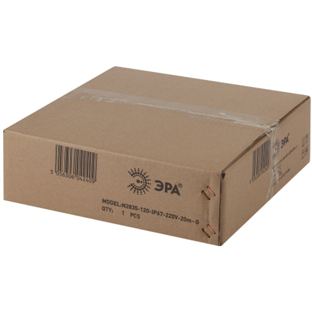 ЭРА Светодиодная неоновая лента N2835-120-IP67-220V-20m-G | Светодиодный неон 220В и аксессуары