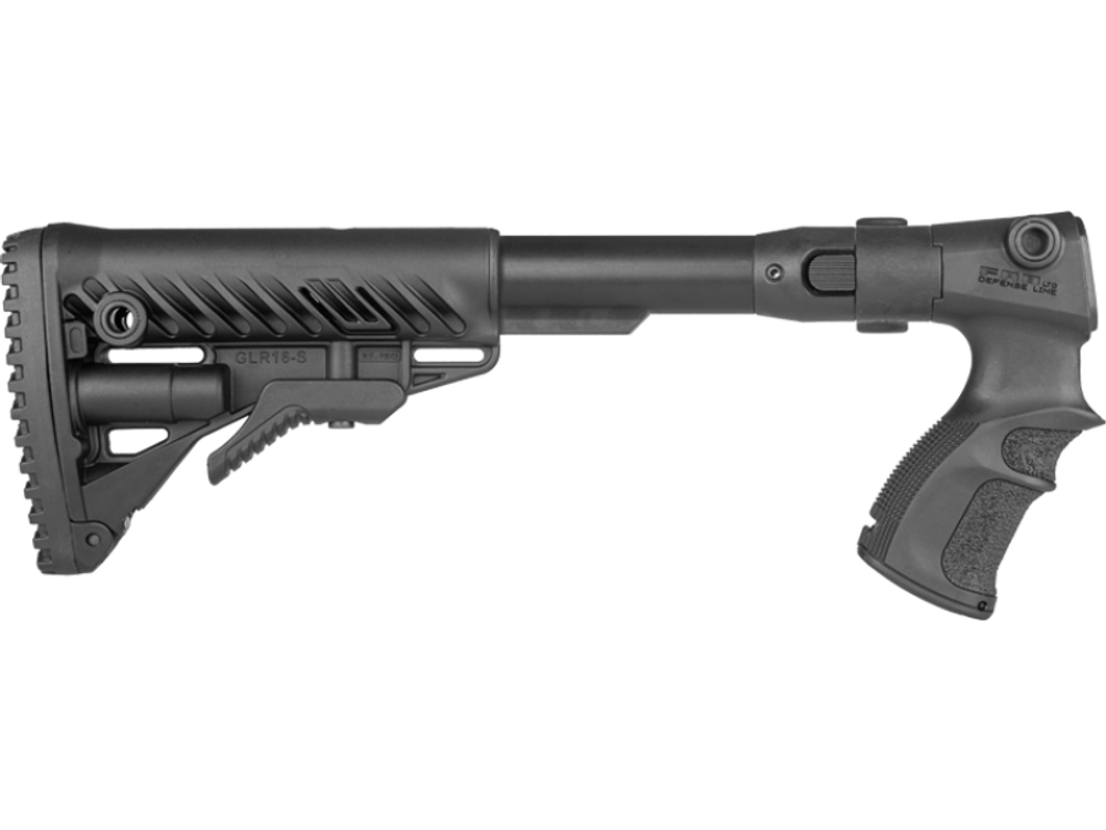 Телескопический складной приклад AGRF 870 FK на Remington 870, черный, FAB Defense