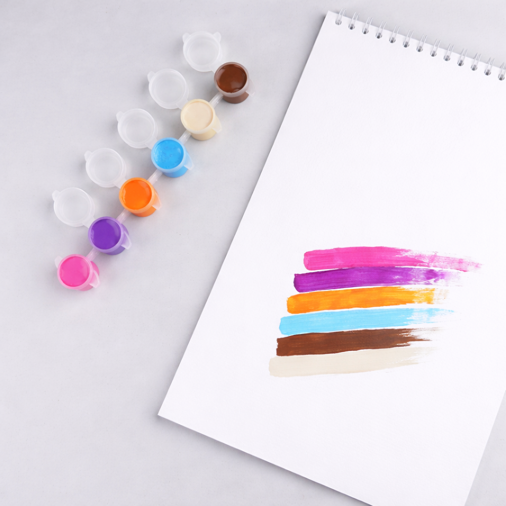 Краски акриловые 3мл*6 цветов в спайке (арт. K0__)