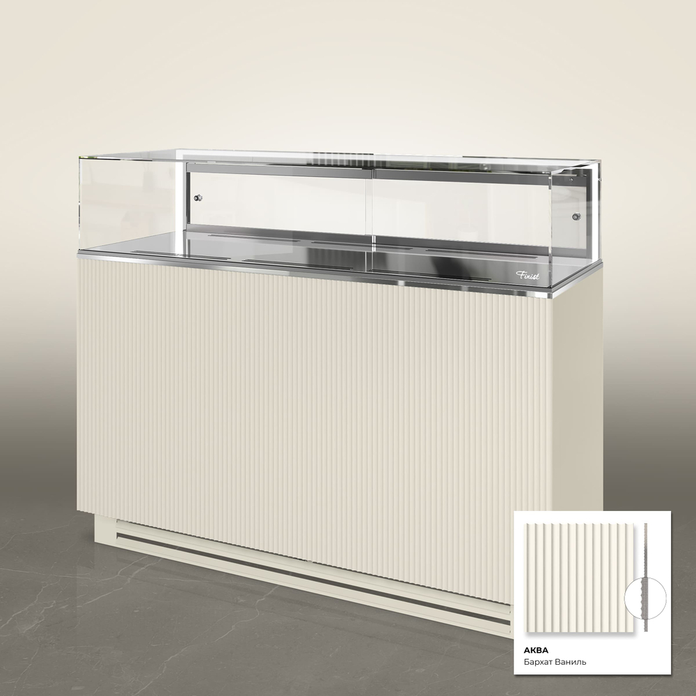 Кондитерская напольная холодильная витрина Finist GLASSIER 58 LUX