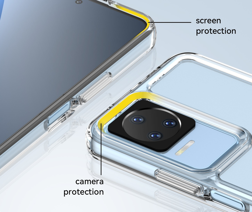 Защитный чехол для Xiaomi Poco F4, увеличенные защитные свойства, мягкий отклик кнопок