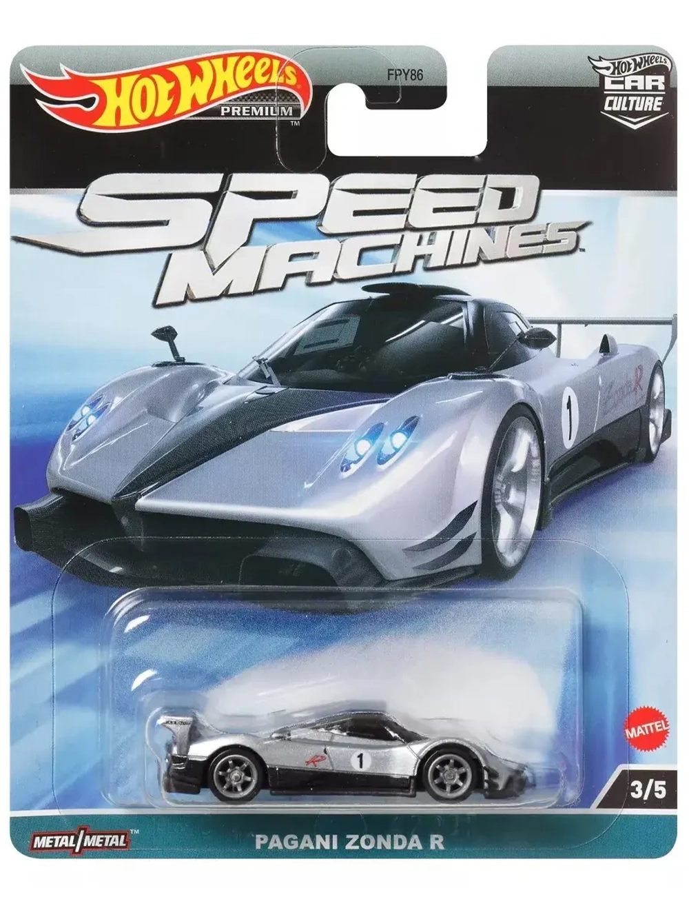 Машинка Хот Вилс Премиум Pagani Zonda R FPY86 HKC42