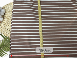 Кулирка с лайкрой ПОЛОСКА КОФЕ