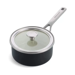 KitchenAid Кастрюля Steel Core Enamel 16 см 1,3 л с крышкой матовая черная