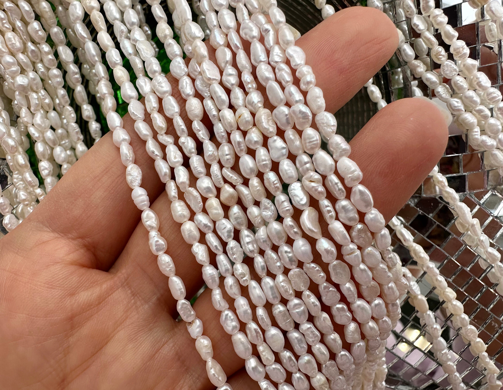 Жемчуг барочный 3-3,2мм, 2А