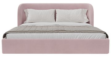 Кровать двуспальная Classic 200 см (розовый, велюр)