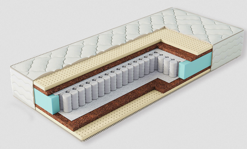 Матрас Актив Софт TFK256 кокос20мм+латекс20мм