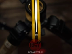 (Реплика Spyderco Military) Складной нож Steelclaw Боец-3 , желтая рукоять - сталь D2
