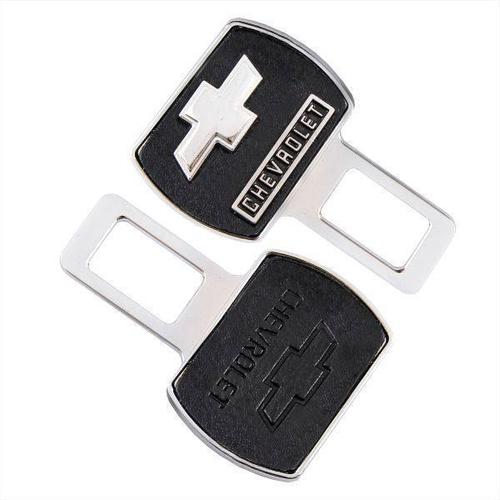 Заглушка ремня безопасности Skyway 90 х 55 мм металлическая 2 шт Chevrolet