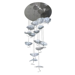 Люстра X-8827P/19 silver