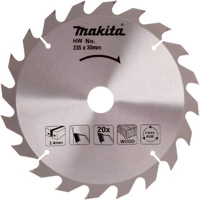 Диск п/п Makita 235*30/25*2.4/1.6*20T   (D-81480)