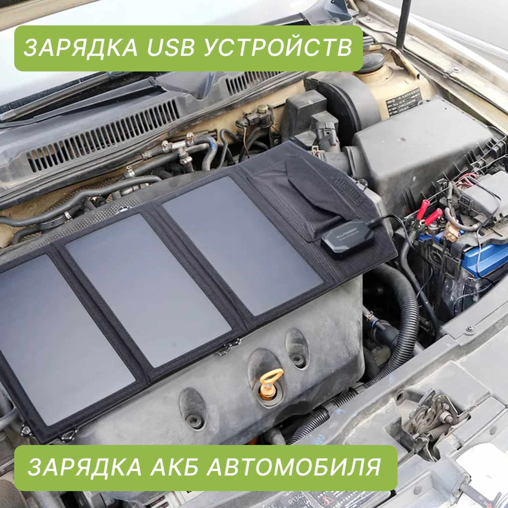 Портативная солнечная панель Allpowers 21 Вт, 5-18В (Q0108)