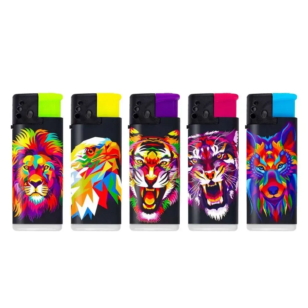 Зажигалки турбо 809 ANIMALS 2+1 (комплект 50 шт)