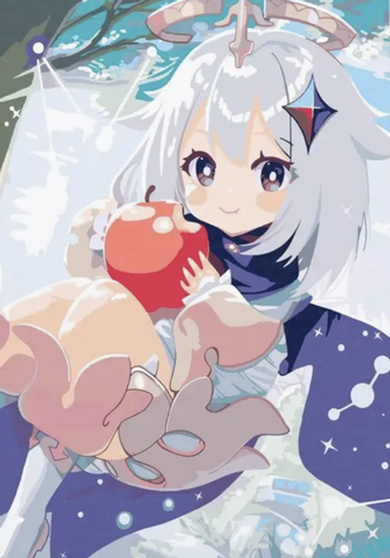 Картина по номерам Геншин Паймон