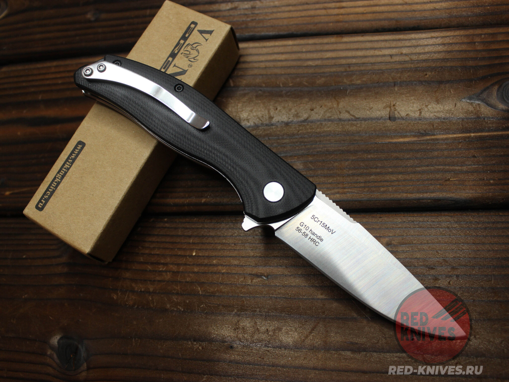 Складной нож Городской VN Ф-3 K283-1 c клинком из стали 5Cr15MoV, рукоять G10