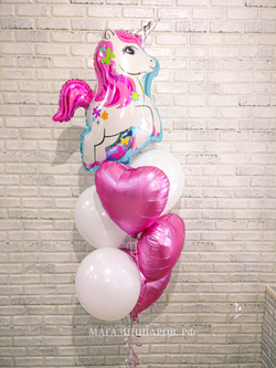Набор шаров с малышом Единорогом