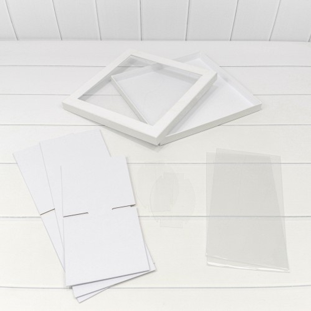 Коробка сборная 30х30х15 см (Белый)