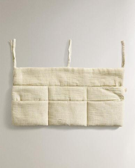 ZARA HOME ДЕТСКИЙ ХЛОПКОВЫЙ ПОДВЕСНОЙ ОРГАНАЙЗЕР, ЗЕЛЕНЫЙ