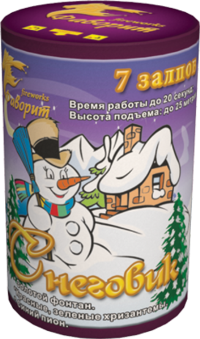 Батарея салютов "Снеговик"