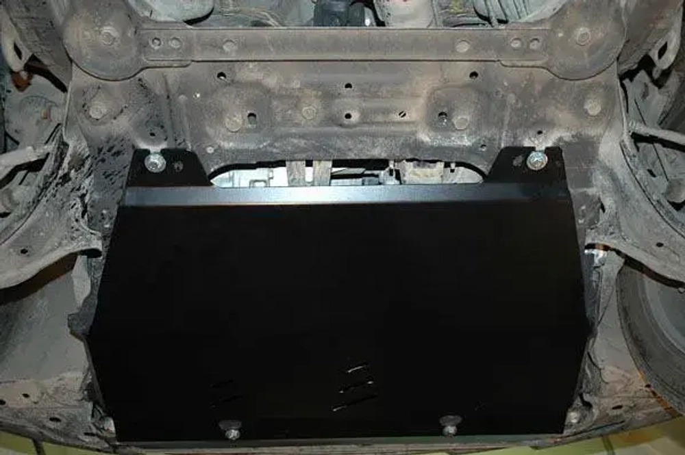 Защита картера двигателя, КПП (2 мм, сталь) для Nissan X-Trail 2007-2014 (V = 2.0; 2.0dCi; 2.5 КПП: MCVT; 6MT; CVT; AT), Renault Koleos 2008-2015 (V = 2.5; 2.0d) Sheriff.15.1218