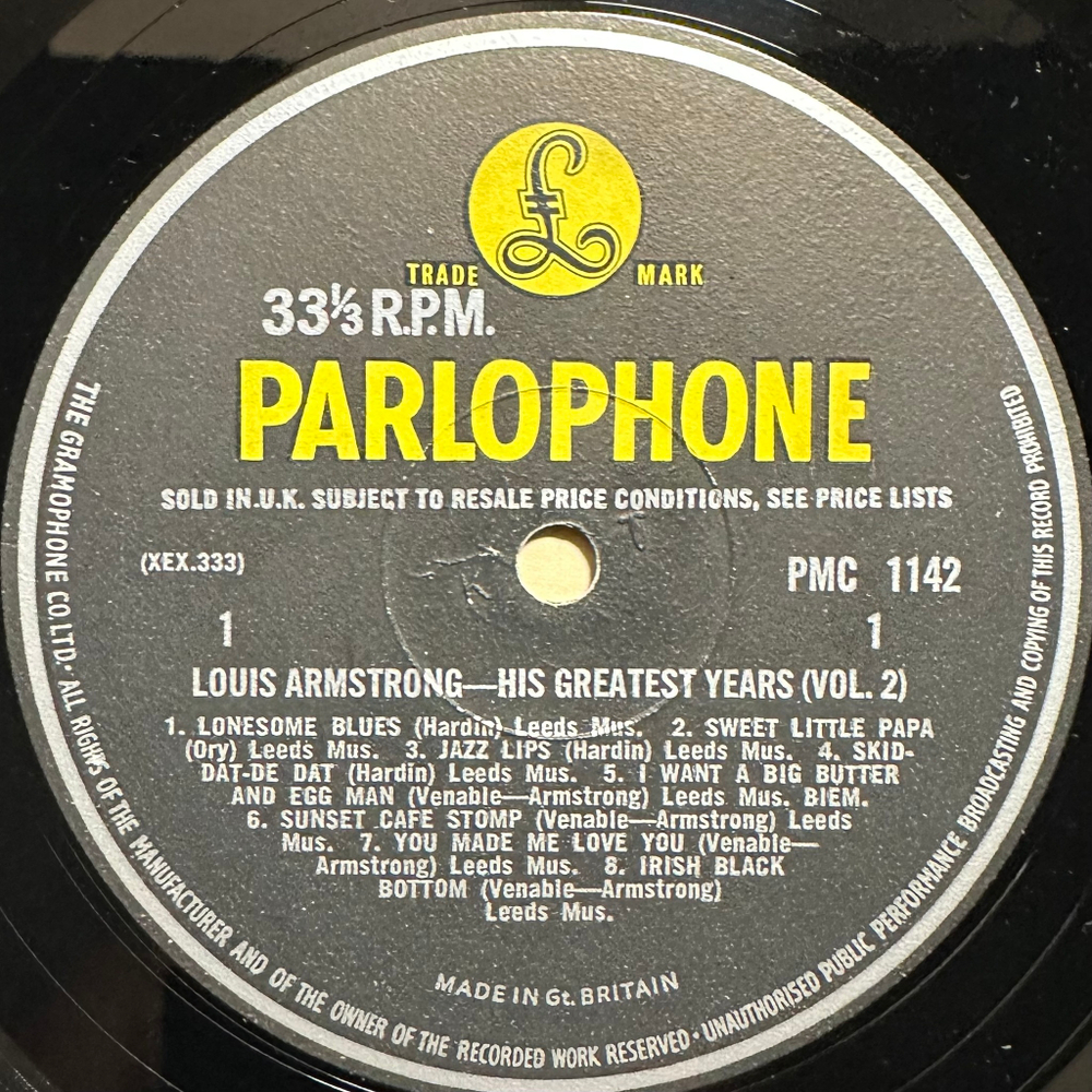 Louis Armstrong - His Greatest Years - Volume 2 (Англия 1965г.)