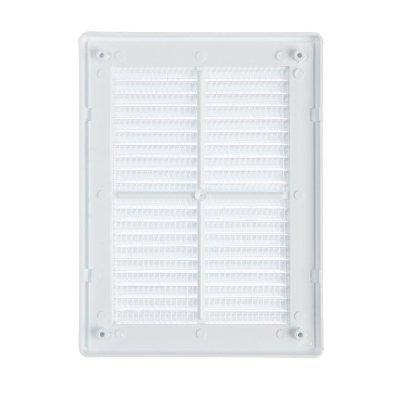 Решётка вентиляционная в рамке с москитной сеткой 185х255 мм Люкс