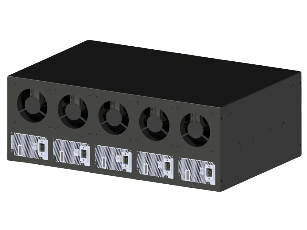 Продувной корпус для майнинга на 8 видеокарт