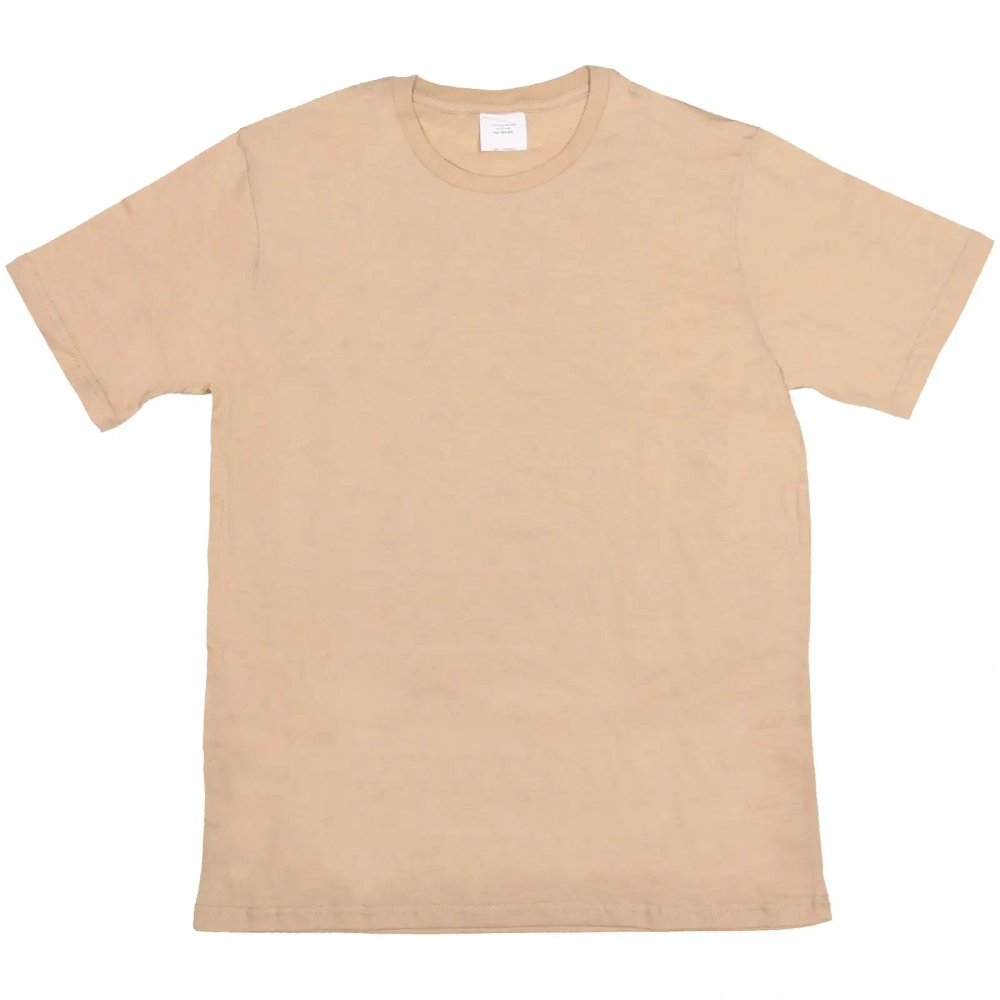 Футболка женская однотонная, бежевый цвет, р-р 46