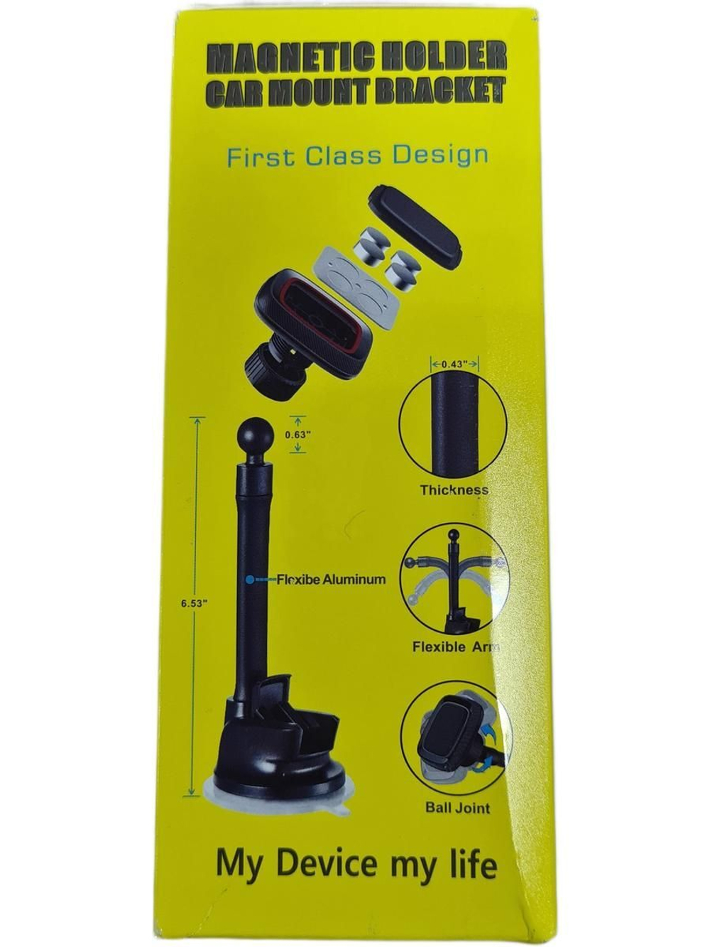 Держатель телефона автомобильный присоска красный