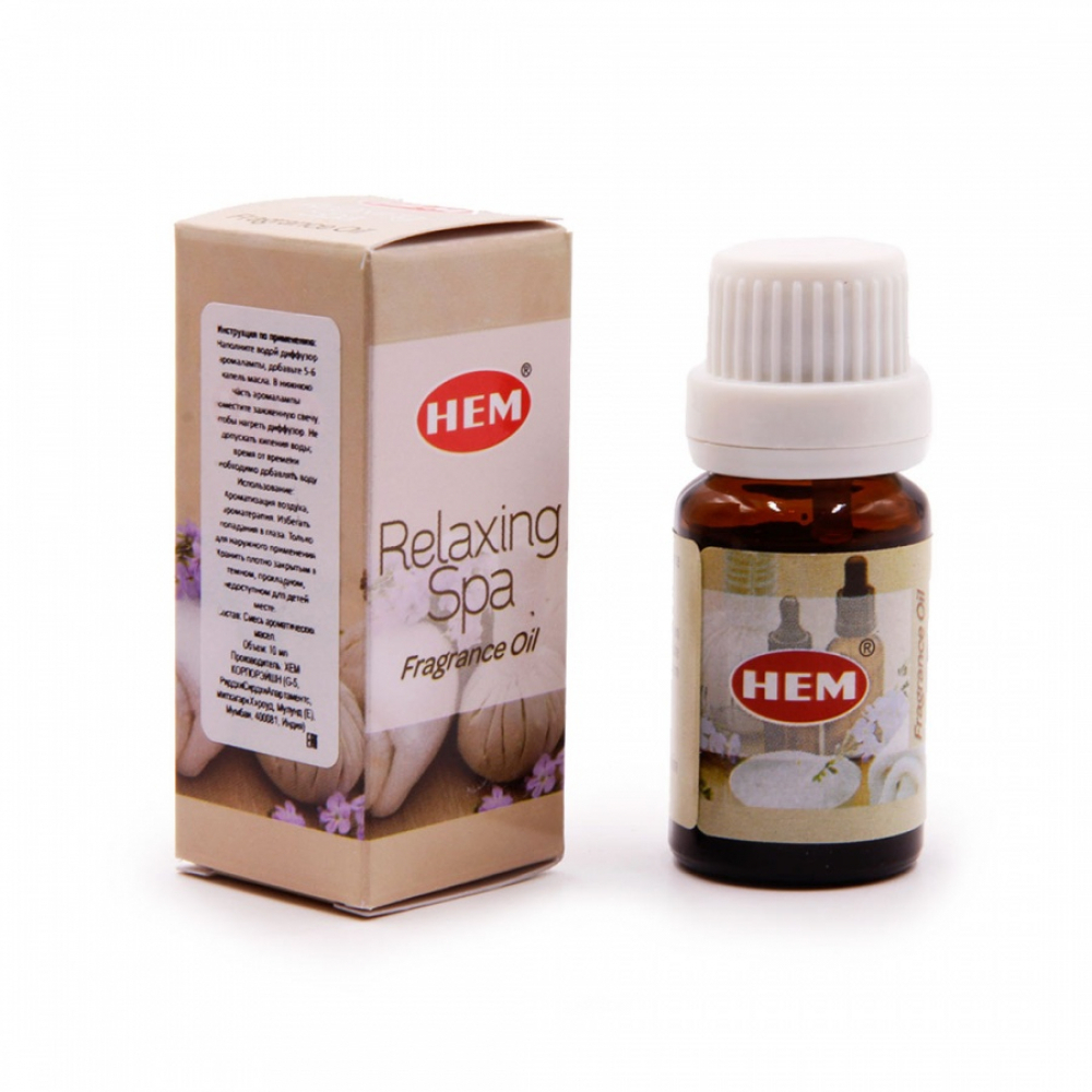 HEM  Fragrance Oil Relaxing Spa Ароматическое масло Расслабляющий Спа 10мл