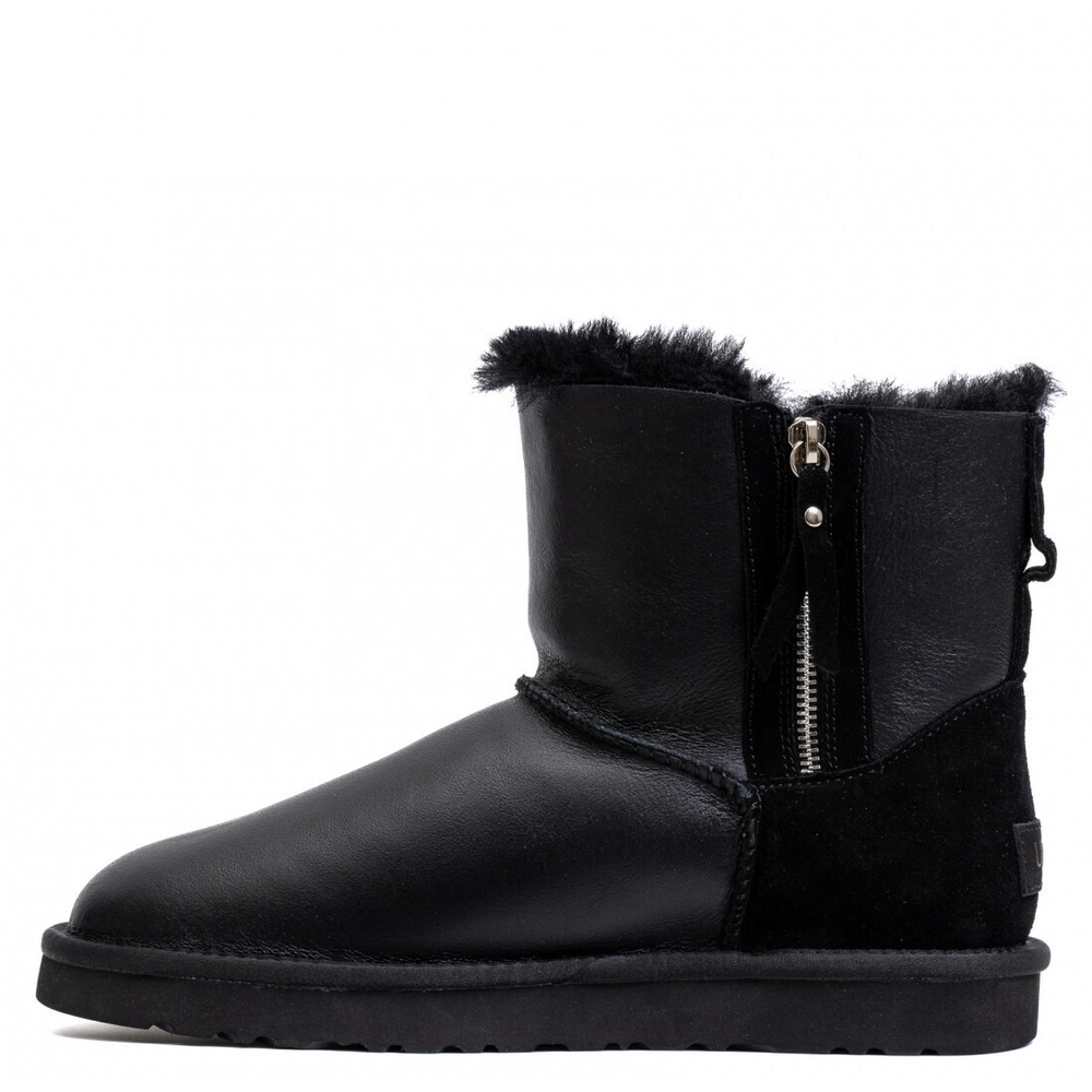 Ugg Men'S Mini Double Zip Metallic Black