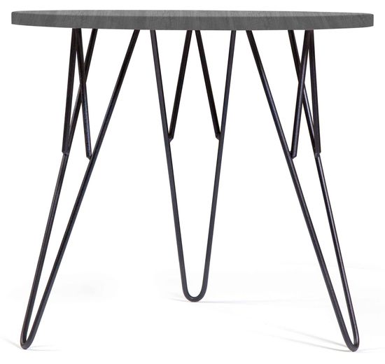 Журнальный столик ОСТИН Санторини черный / черный каркас