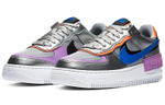 Кроссовки Nike Air Force 1 Shadow Metallic Silver (Женская размерная сетка)