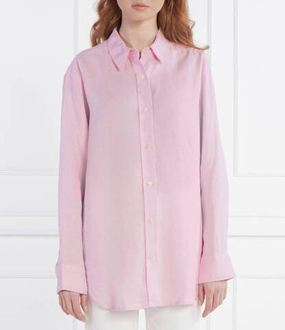 Льняная рубашка Sams\u00f8e Sams\u00f8e - пудро-розовый(F24100188)